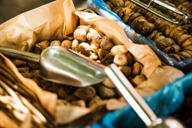 Dry fig fruit for sale in the market