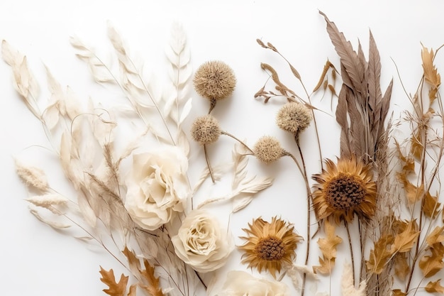 Dry Flowers background