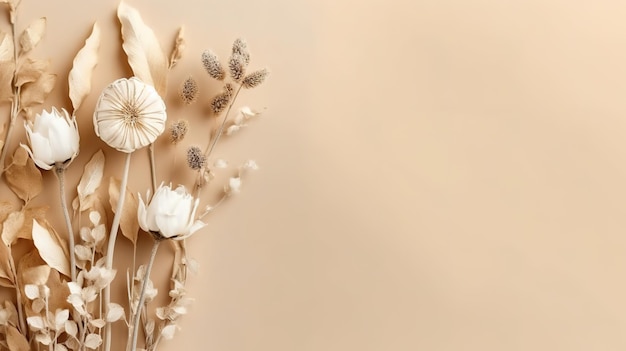 Dry Flowers background