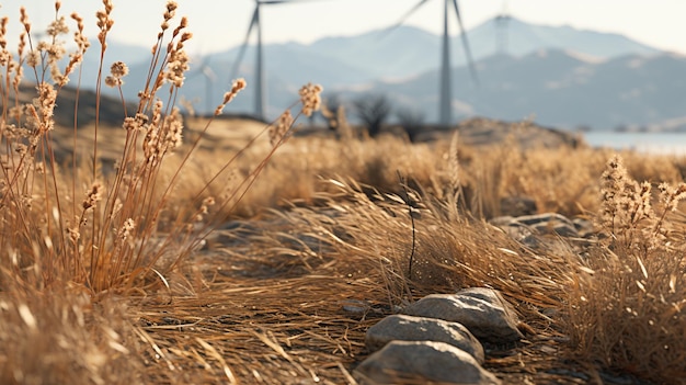 dry grass HD 8K wallpaper Stock Photographic Image