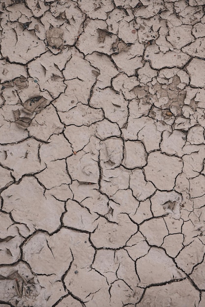 dry ground in the nature global warming climate change