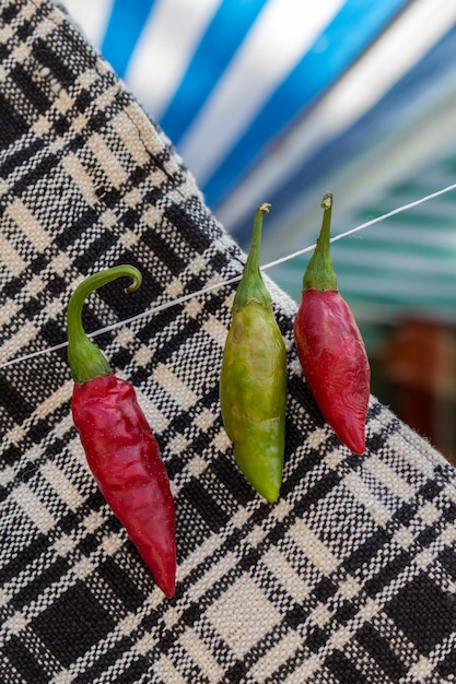 Dry hot chili pepper