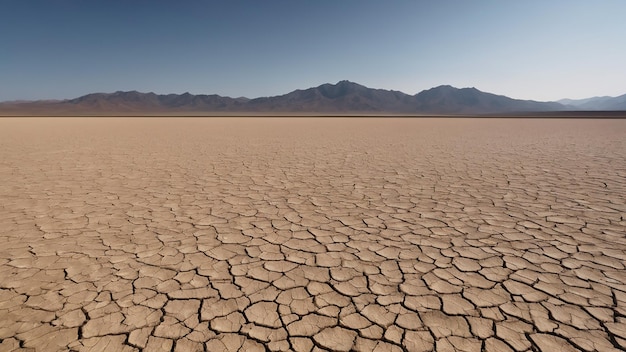 Photo dry lake extreme season