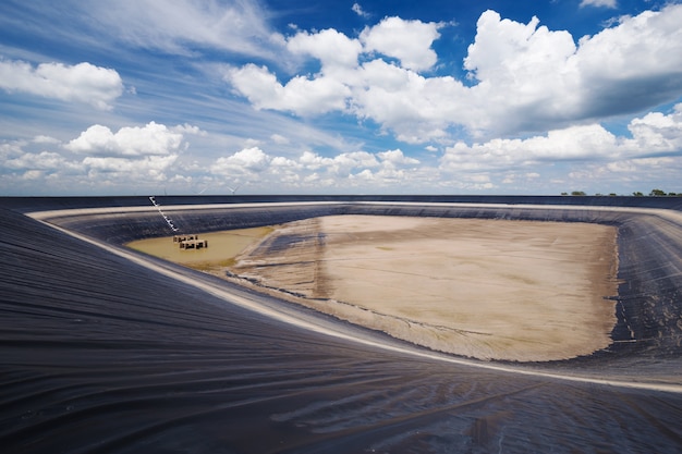 dry Lam Takong reservoir, Nakhon Ratchasima, Thailand