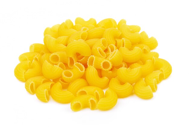 Dry macaroni isolated