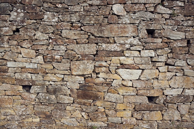 Dry masonry Stone wall background texture