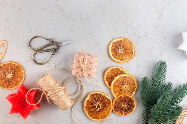 Dry Oranges for Christmas Decorations