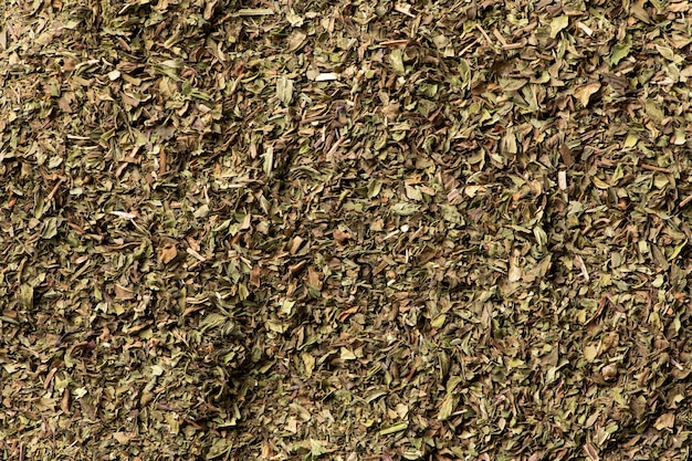 Dry peppermint close up background texture