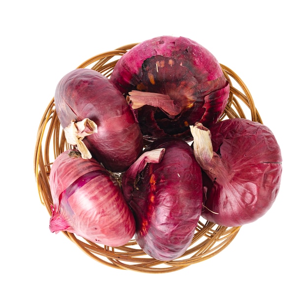 Dry red Crimean onion