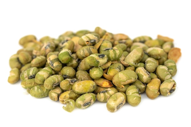 Dry roasted Edamame in Wasabi Spice - green soy beans