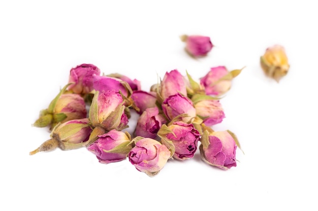 Dry rose flower petals tea