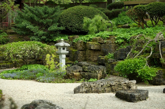 Photo a dry sea in the japanese garden