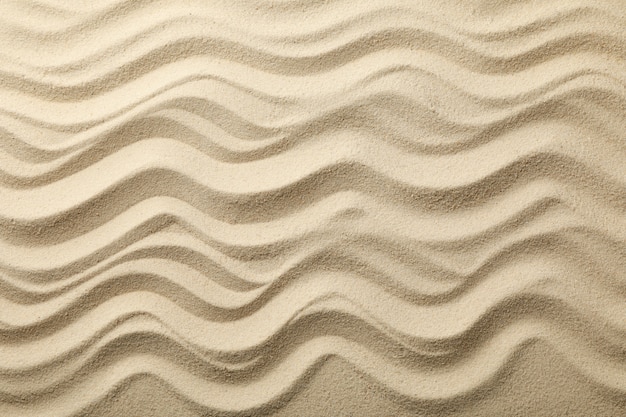 Foto sabbia di mare asciutta con onde .. estate. vacanza