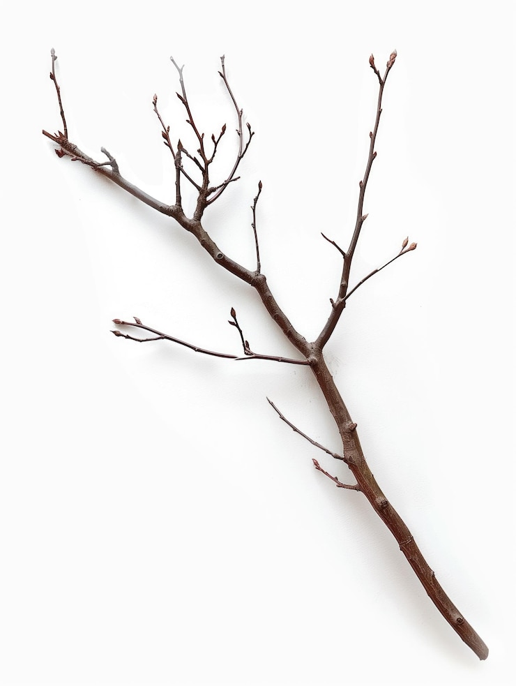 Photo dry wood branch isolated on white background