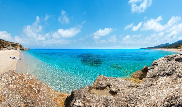 Photo drymades beach panorama albania