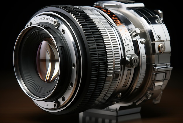 DSLR-camera met lens