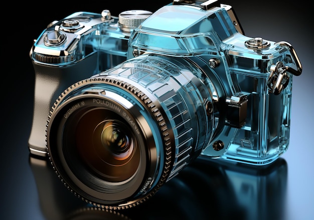 DSLR Camera with lens