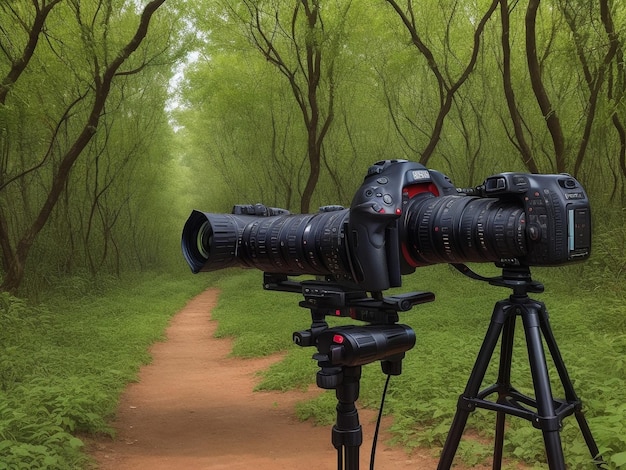 DSLR ON JANGAL BEAUTIFUL BACKGROUND