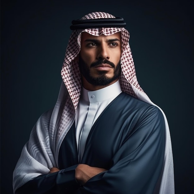 Dubai Businessman in Traditional Attire Portrait