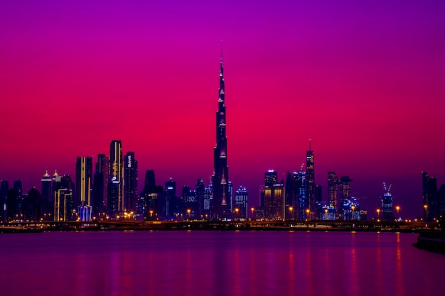 dubai city at waterfront