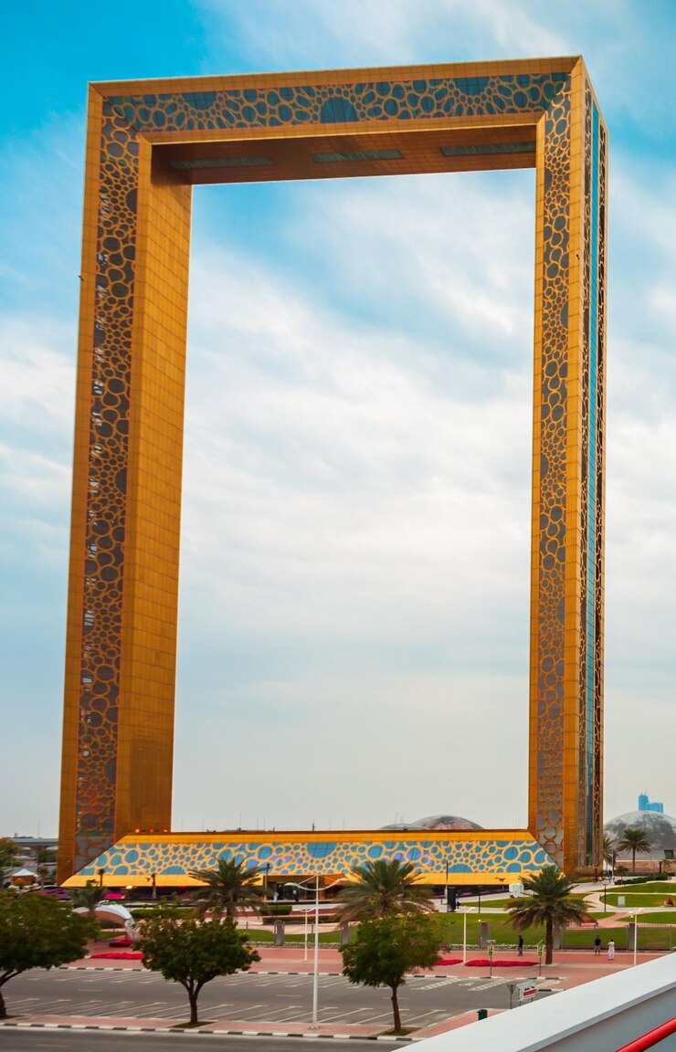 Dubai Frame in het Zabeel Park Dubai
