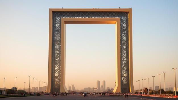 Dubai frame is an architecture landmark located in Zabeel Park Dubai