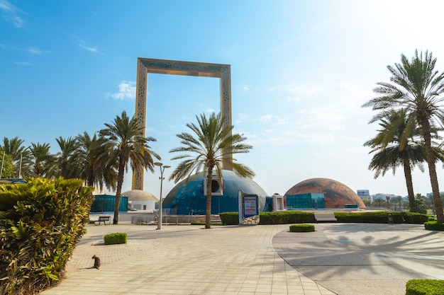 Dubai Frame in Zabeel Park in Dubai