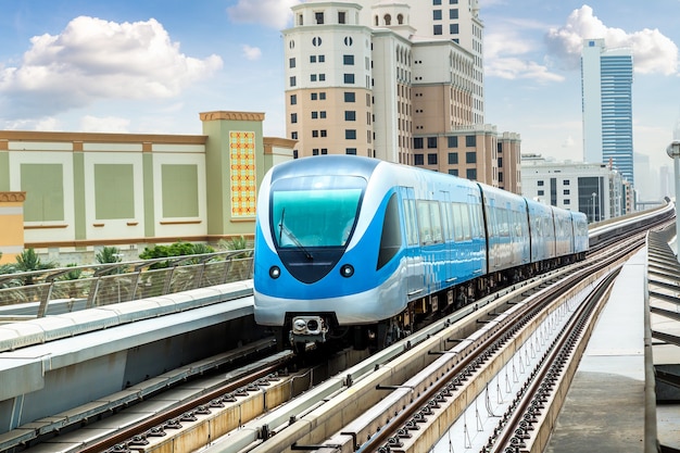 Dubai metro railway, United Arab Emirates