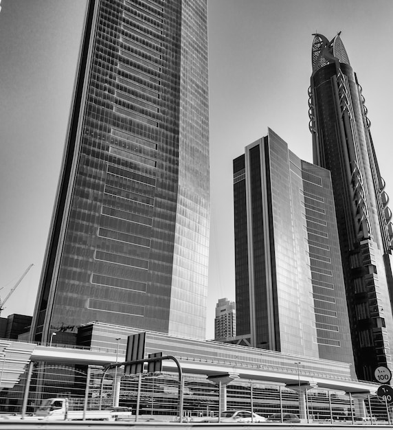 Photo dubai skyline.