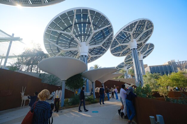 Дубай ОАЭ 02132021 Внутри одного из залов павильона устойчивого развития EXPO 2020