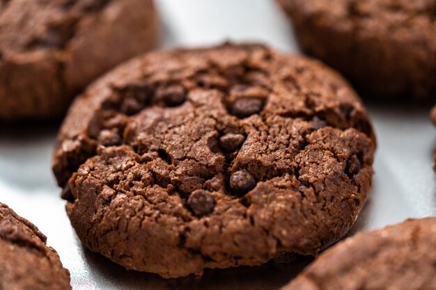 Dubbele chocoladekoekjes