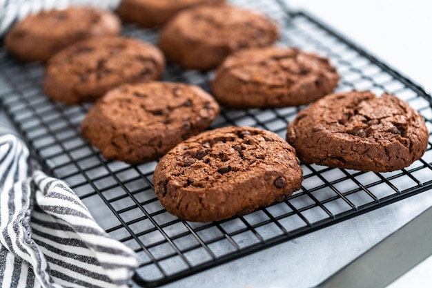 Dubbele chocoladekoekjes