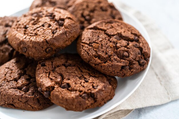 Dubbele chocoladekoekjes