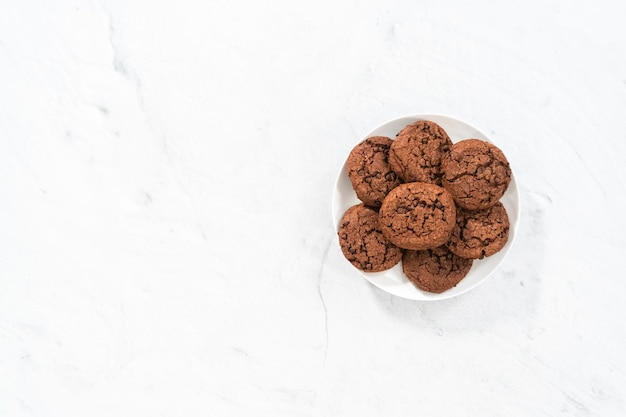 Dubbele chocoladekoekjes