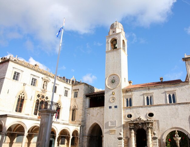 Foto via della città vecchia di dubrovnik plaza stradun croazia