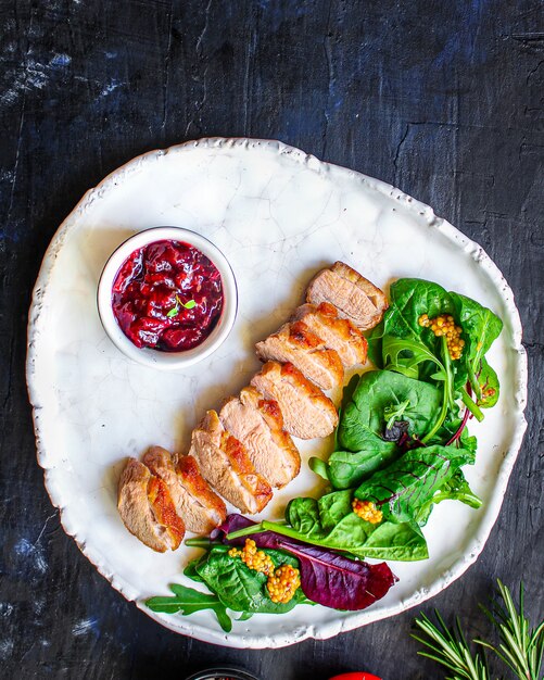 duck breast salad