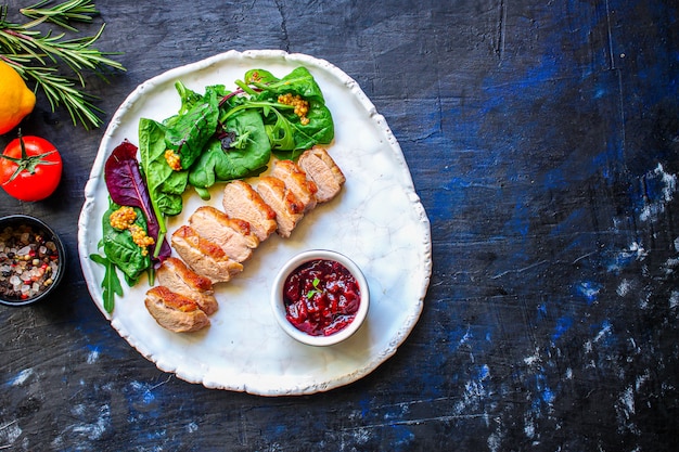 duck breast salad