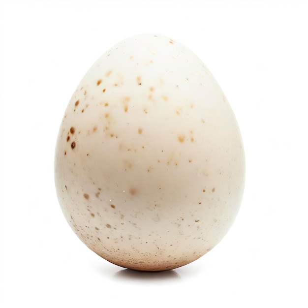 白い背景に分離されたアヒルの卵食品自然