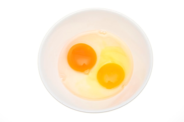 Duck egg yolk and hen egg yolk