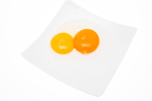 Duck egg yolk and hen egg yolk