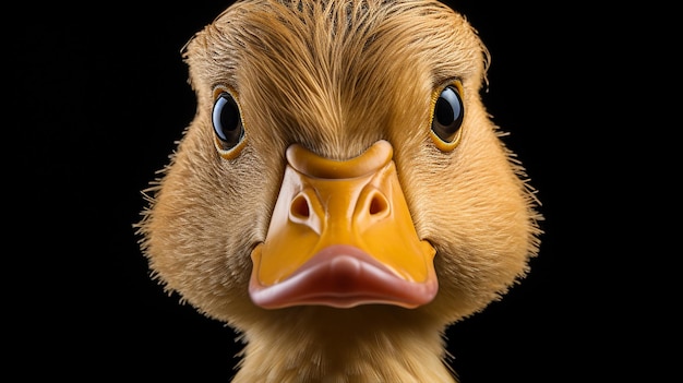 Photo duck face shot isolated on transparent background