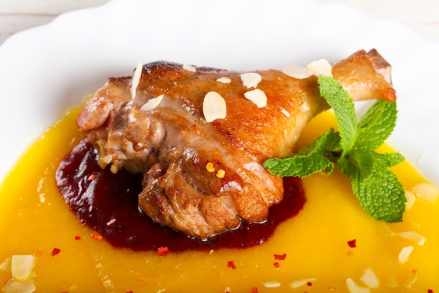 Premium Photo | Duck leg