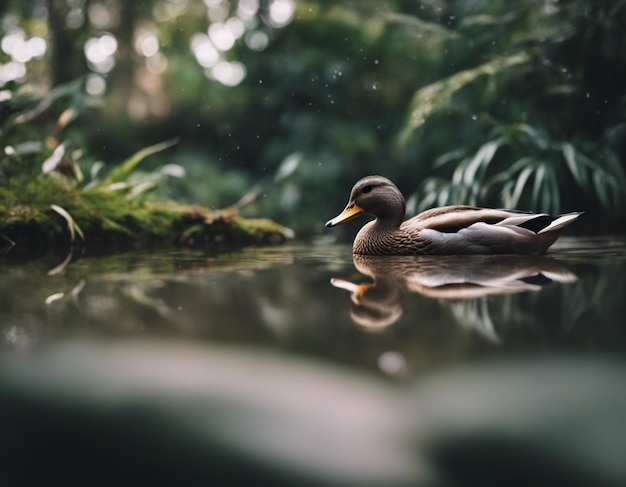 Photo a duck near water