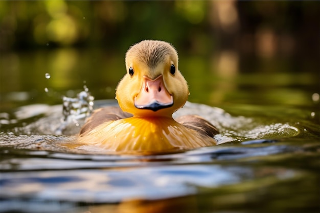 duck swiming