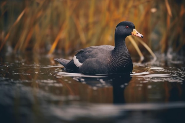 Duck swimming