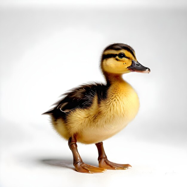 Photo a duck that is brown and yellow