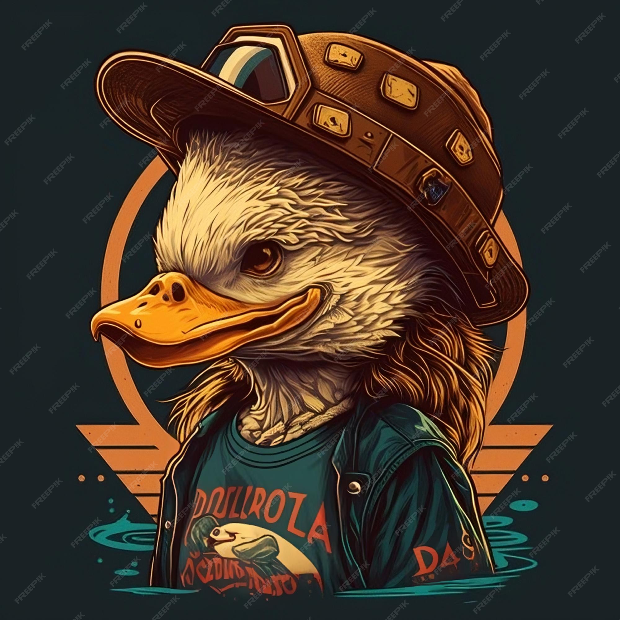 Premium AI Image | Duck with hat