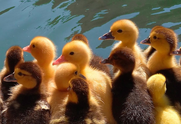 Ducklings to the water