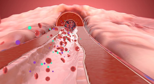 Due to increase of sodium and aldosterone in the blood artery constrict