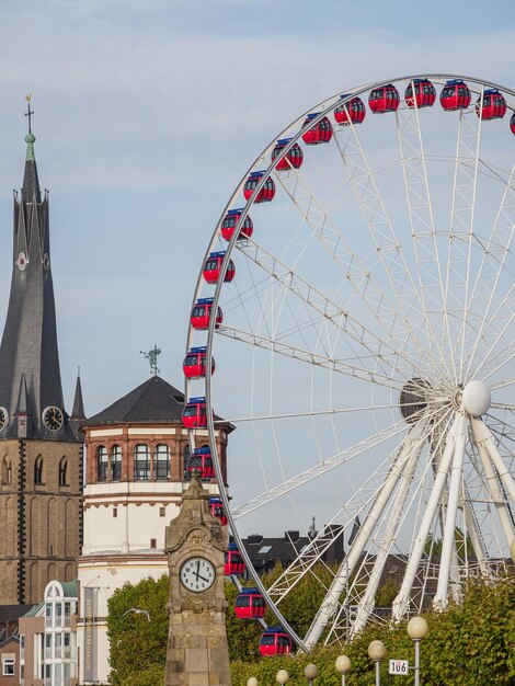 Photo duesseldorf at the rhine river